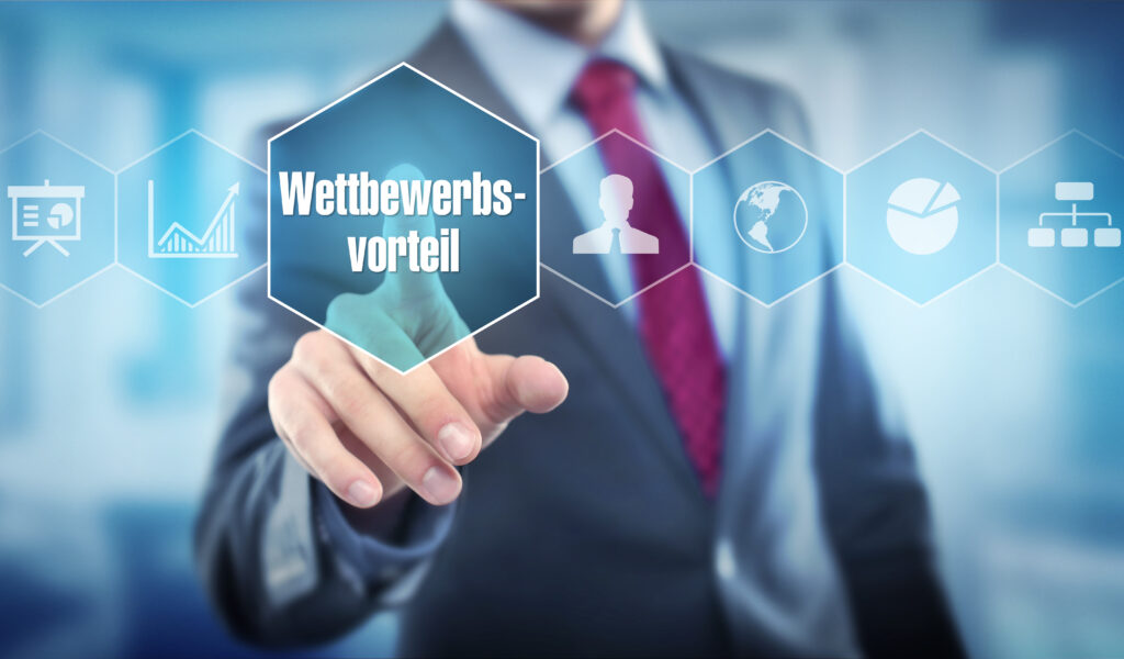 wettbewerbsvorteil / businessman